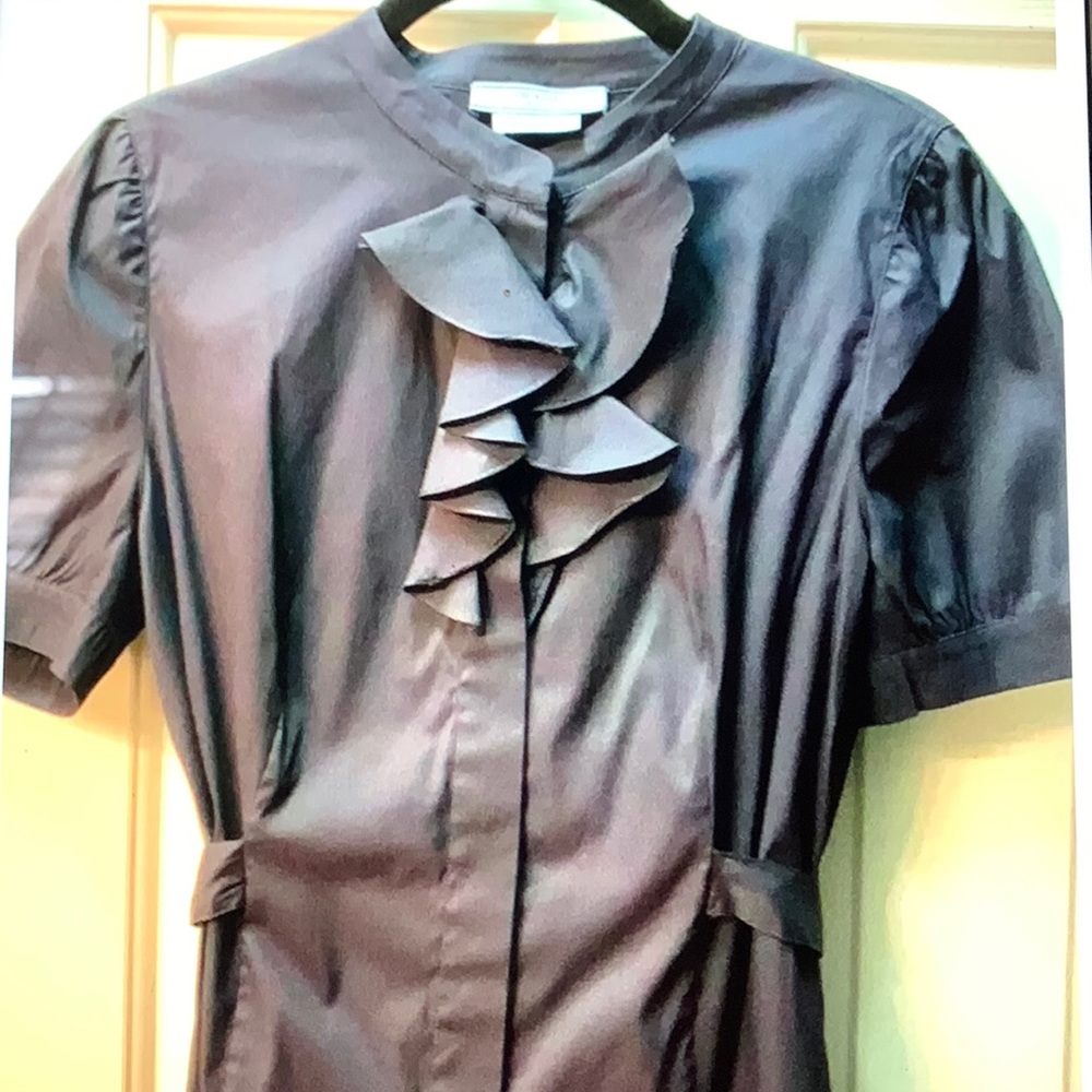 Prada Blue Wrap Blouse 44